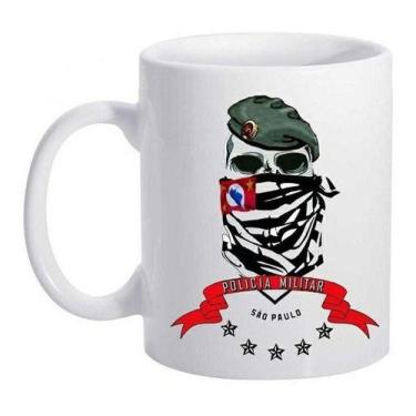 Imagem de Caneca Militar Policia Exercito Logo São Paulo Boinas Verdes - Alabama