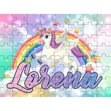 Imagem de Quebra-Cabeça Personalizado Tema Aniversário Unicórnio - GMH Prod. Ser