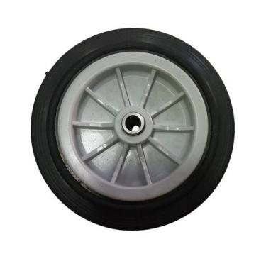 Imagem de Roda borracha maciça para carrinhos r 614 bmn até 120 kgs - MOVIFACIL