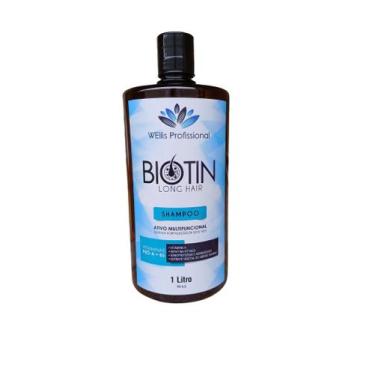 Imagem de Shampoo Biotin Long Hair Profissional Fortalece Fibra Capilar Vitamina