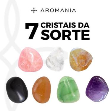 Imagem de Cristais da Sorte Kit 07 Unidades - Pedras Roladas 100% Naturais - Aro
