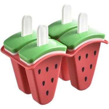 Imagem de Kit 4 Forma Sorvete Picole Paleta Recheada C/Palito Saudavel - Interpo