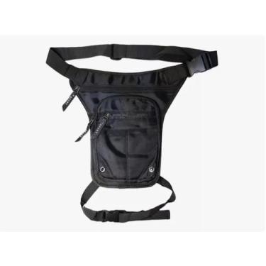 Imagem de Bag De Perna Bolsa Pochete Masculina Camping Preta - CONCEPTONE, Preto