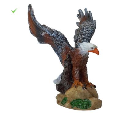 Imagem de Aguia Simbolo De Sabedoria Estatua Decorativa Resina 17,5Cm
