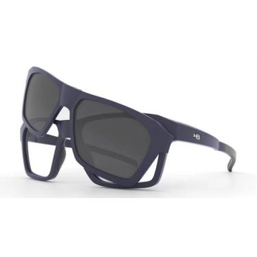 Imagem de Armação de grau hb switch 0401 matte navy silver polarized