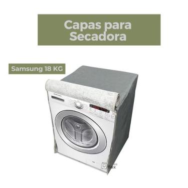 Imagem de Capa secadora samsung 18kg impermeável flex - Capas Flex, CINZA