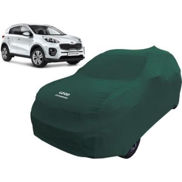 Imagem de Capa De Tecido Cor Azul Alta Proteção Carro Kia Sportage - Mz, Verde