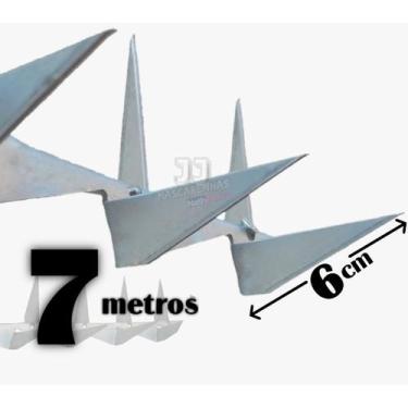 Imagem de 7m Cerca farpada lança para muro ouriço Zincado - JJ