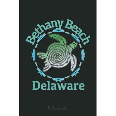 Imagem de Bethany Beach, Delaware Notebook Vintage Tribal Turtle Gift Notebook: Drawing Journal and Summer Notebook for Children Summer Journal For Kids With Writing Prompts, Interactive Diary Scrapbook
