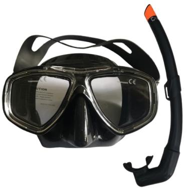 Imagem de Máscara com Respirador Snorkel Kit De Mergulho Apneia caça Pesca Sub