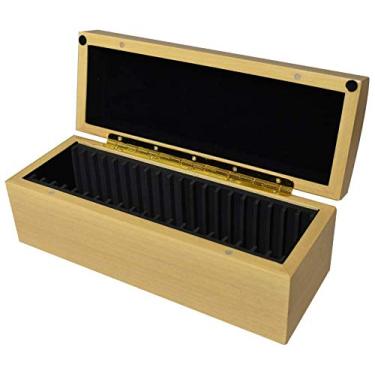 Imagem de Certified Coin Wood Birch Finish Twenty-Coin Storage/Display Box for Certified or Certified Style Coin Holders PCGS/NGC/Premier/Ursae Minoris