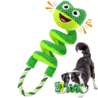 Imagem de VIWIK Brinquedos interativos para cães, brinquedos de pelúcia para mastigar para cães grandes, médios e pequenos, brinquedos para filhotes de cachorro para tédio e estimulação, brinquedos para cães de