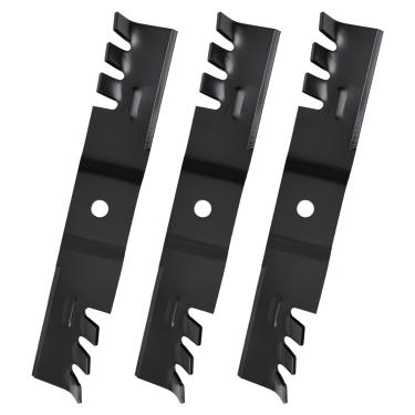 Imagem de wyevee Lâmina de cortador de grama 942-04417 02005017 compatível com Cub Cad et/MTD 121 cm, 942-04417-X lâmina dentada adequada para GT2148 Recon Z-Force LZ48 Enforcer 48 Trator de gramado, substitui