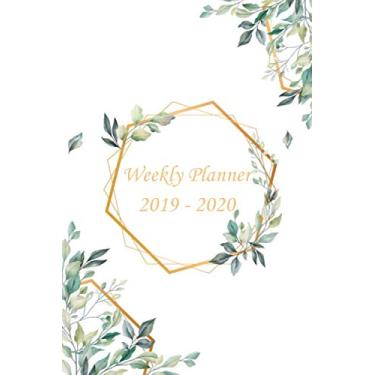 Imagem de Weekly Planner 2019-2020: Monthly Planner Schedule - 1 week at a glance - Calendar with Checklists and Notes Daily To Do’s Academic Organizer Small ... Cute Day Planer School Simple Modern Teacher