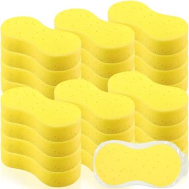 Imagem de Vesici Pacote com 24 esponjas grandes a granel para lavar carros esponja gigante de carro doméstico não arranha suprimentos de limpeza de carro para carro, barco, caiaque, cozinha, com embalagem