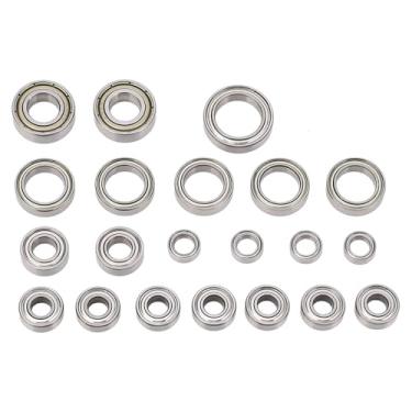 Imagem de Kit de Rolamento de Cubo de Roda de Carro RC, 21 PCS Kit de Rolamentos de Carro RC de Aço Inoxidável Conjunto Completo de Rolamentos de Cubos de Roda Selados RC para SLASH 4X4,