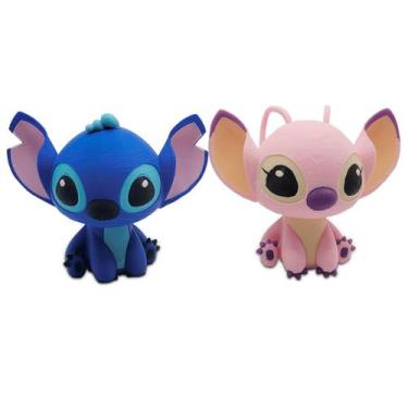 Imagem de Boneco Lilo Stitch - Stitch e Angel - 3D Think BR