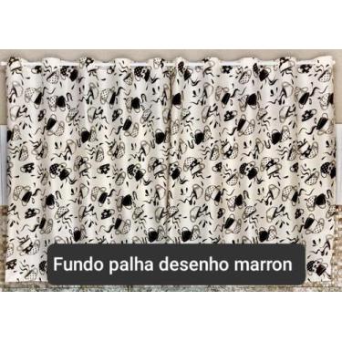 Imagem de Cortina Cozinha 2.40 X 1.20 Tecido Em Oxford Direto Da Fabrica Envio R