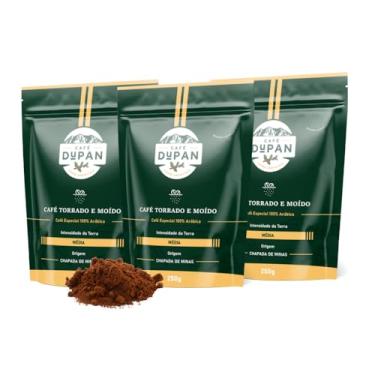 Imagem de Café Dupan Torrado e Moído - 250g (Variação de Quantidade de Pacotes Disponível) - Grãos Selecionados, Aromático e Fresco