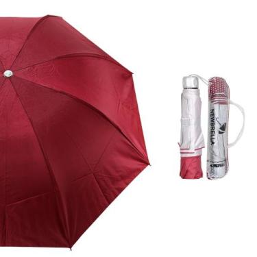 Imagem de Guarda Chuva Sombrinha Com Proteção Solar UV Resistente Contra Vento 1