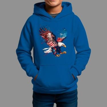 Imagem de Moletom Canguru Infantil Country Casual Moda Country Inverno Capuz e B