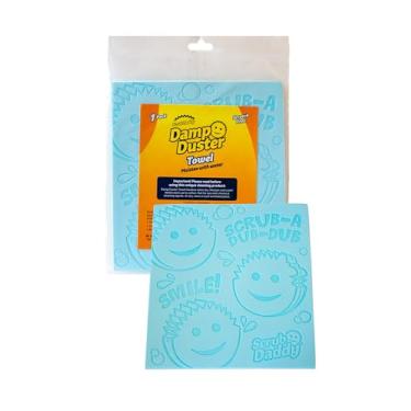 Imagem de Scrub Daddy Toalha de espanador úmida esponja mágica de limpeza de poeira, espanadores para limpeza, limpador de persianas venezianas e de madeira, ventilações, radiador, rodapés, espelhos,