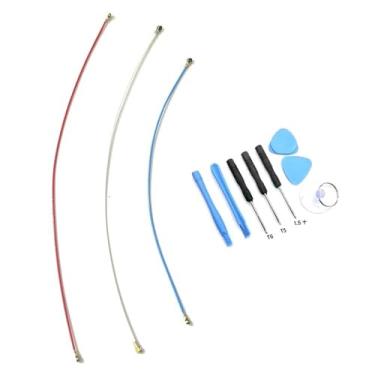 Imagem de 3 peças/conjunto de peças de reposição de cabo flexível de antena de sinal para Samsung Galaxy S20 FE 5G SM-G781 Incl kit de ferramentas