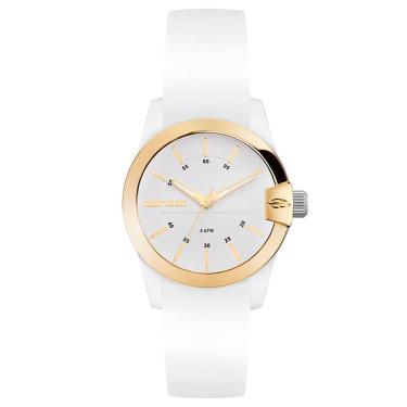 Imagem de Relógio MORMAII feminino analógico branco dourado MO2036JE/8B