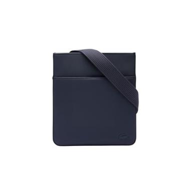 Imagem de Lacoste Bolsa masculina clássica plana, Azul-escuro, tamanho nico
