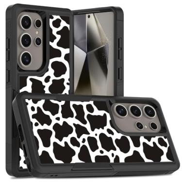 Imagem de Capa de telefone para Samsung S25 Ultra com estampa de vaca Samsung Galaxy S25 Ultra, capa protetora robusta de silicone para serviço pesado S25 Ultra