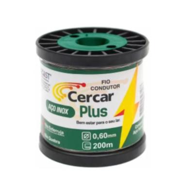 Imagem de Rolo Fio Arame Aço Inox 0,60 mm Para Cerca Elétrica 200m Cerca Industrial e Comum Igecast