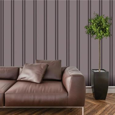 Imagem de Papel De Parede Adesivo Ripado Madeira Lavável Cozinha  3 metros