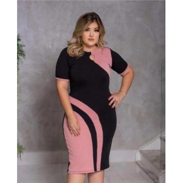 Imagem de Vestido Midi Márcia Moda Evangélica Feminina - MISS FLOWER, Rosa, G