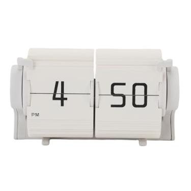 Imagem de Relógio Automático de Giro de Página, Mini Retro Descendente de Relógio Digital Relógio de Relógio Mecânico Relógio Flip Flip Calendário para Sala de Estar Sala de Estudo de 12