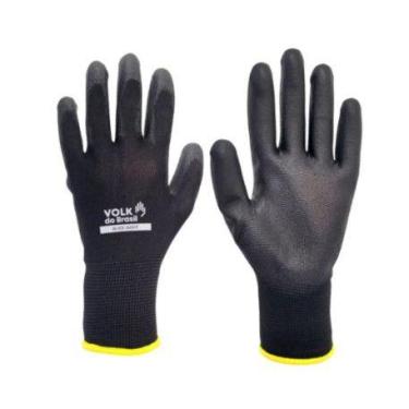 Imagem de Kit 10 Luva Multitato Tátil Banhada Pu Black ( Pedreiro, mecânico,Elet