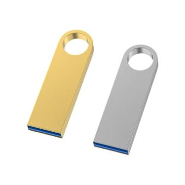 Imagem de Pen Drive USB 3.0 32 GB, pacote com 2, pen drives Wooolken de alta velocidade USB 3.0 com chaveiros, pen drive USB para PC/computadores/Mac/laptops