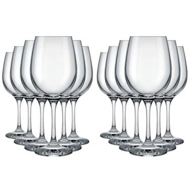 Imagem de Jogo De 12 Taças Para Vinho Agua Vidro 465ml