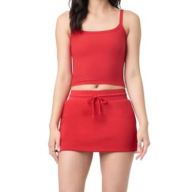 Imagem de florence by mills Short esportivo feminino aconchegante, Escarlate, XPP