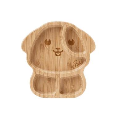 Imagem de Prato Infantil de Bambu com Ventosa Cãozinho - Petit Piá