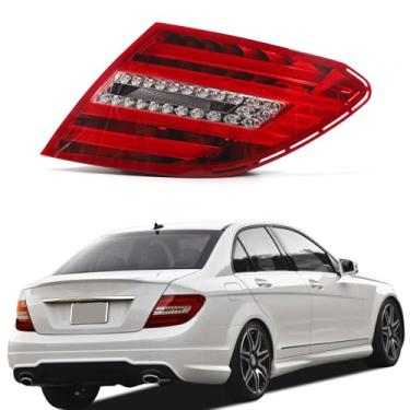 Imagem de ZXMT Conjunto de lâmpada traseira externa compatível com Mercedes Benz W204 C-Class 250 C300 C350 2011 2012 2013 2014 Lâmpada traseira de cozimento 2049060703 MB2801135 (lado direito do passageiro)