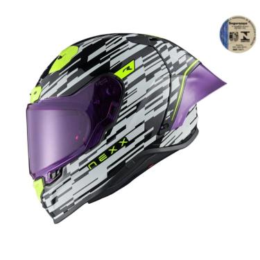 Imagem de Capacete NEXX X.R3r Glitch Racer Branco Neon 60