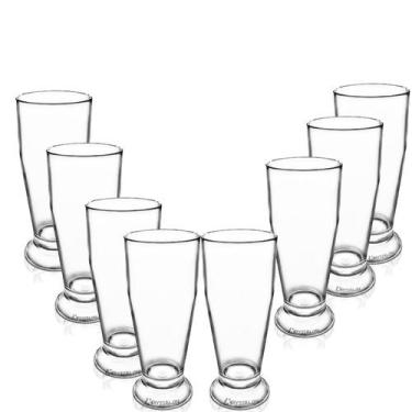 Imagem de Kit 8 Copos Tulipa Acrílico Transparente 330 ML - Krystalon