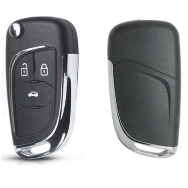 Imagem de Nova Chave Canivete Chevrolet 3 botões Gm Adaptação Onix Cruze Cobalt 