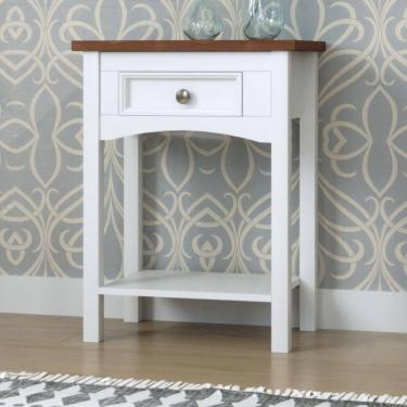 Imagem de Mesa Aparador 1 Gaveta 1 Prateleira Veneza Branco