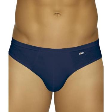 Imagem de Cueca Slip Light Zorba 772 Forro Frontal 100% Algodão, P, Marinho
