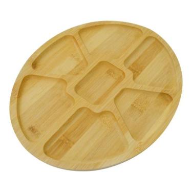 Imagem de Petisqueira de Bambu Oval 30x24 cm - Rei da Cutelaria