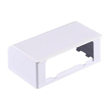 Imagem de FLCPJGV Tampa protetora de tomada elétrica à prova d'água flip, placa frontal de tomada de parede, painel de caixa, Branco