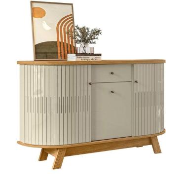 Imagem de Buffet Aparador Para Sala Monza - 7 Decor Cumaru E Opala