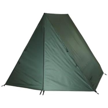 Imagem de Barraca de Camping Triangular, Verde Militar, Lona Resistente à Água, Estilo A-Frame