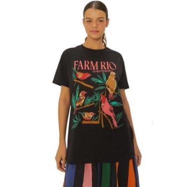 Imagem de T-Shirt Farm Rio Média Estampada Passáros-Feminino